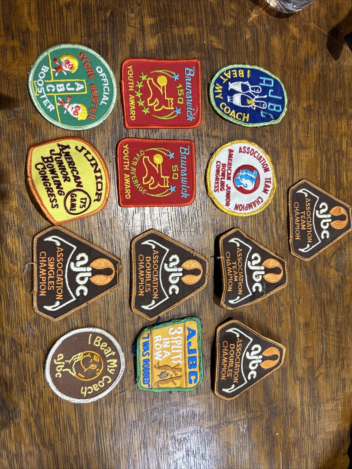 Vintage Bowling Patches LOT OF 13