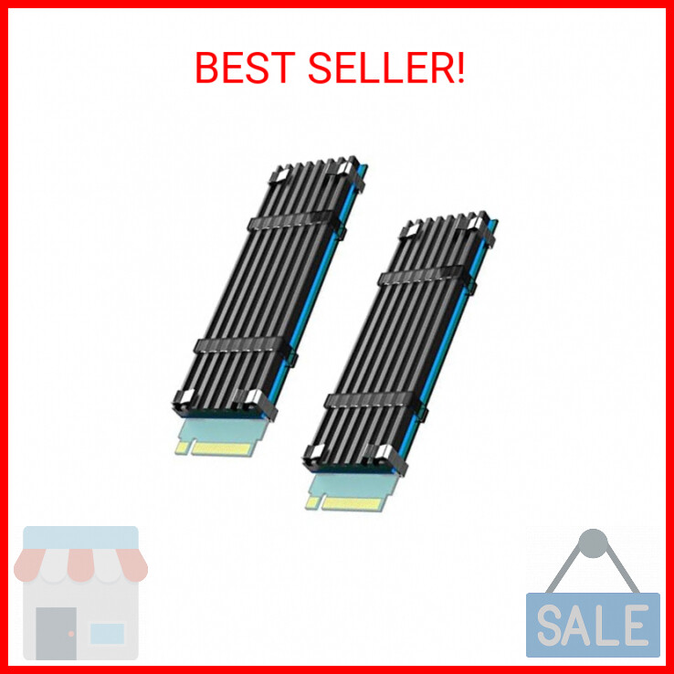 GLOTRENDS M.2 Heatsink for 2280 M.2 SSD, Fit for PC/PS5/PS5 Slim Installation, 2