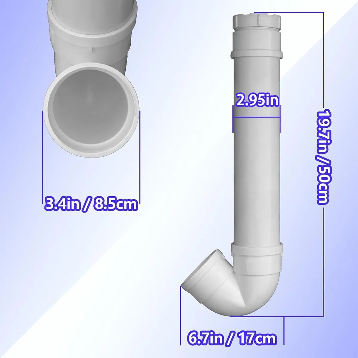 3 Pack PVC Chicken Feeder 6lb Capacity Automatic No Waste Poultry Feeder
