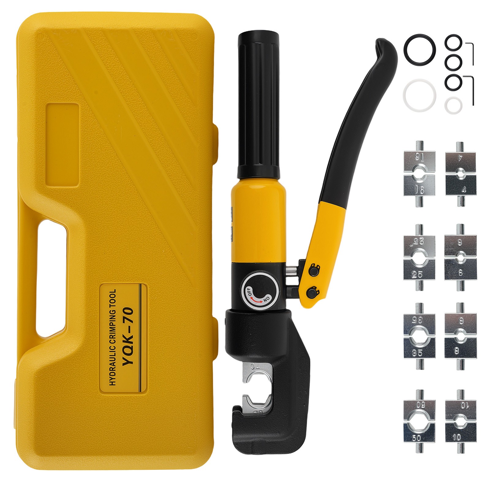 Professional Wire Crimping Tool Set 12AWG-2/0AWG with 9 Dies and Storage Case