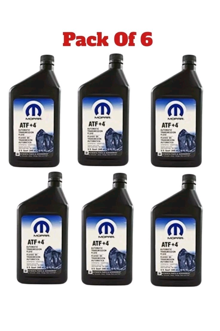 Mopar 68218057AB ATF+4 Automatic Transmission Fluid 1 Quart 6 Pack
