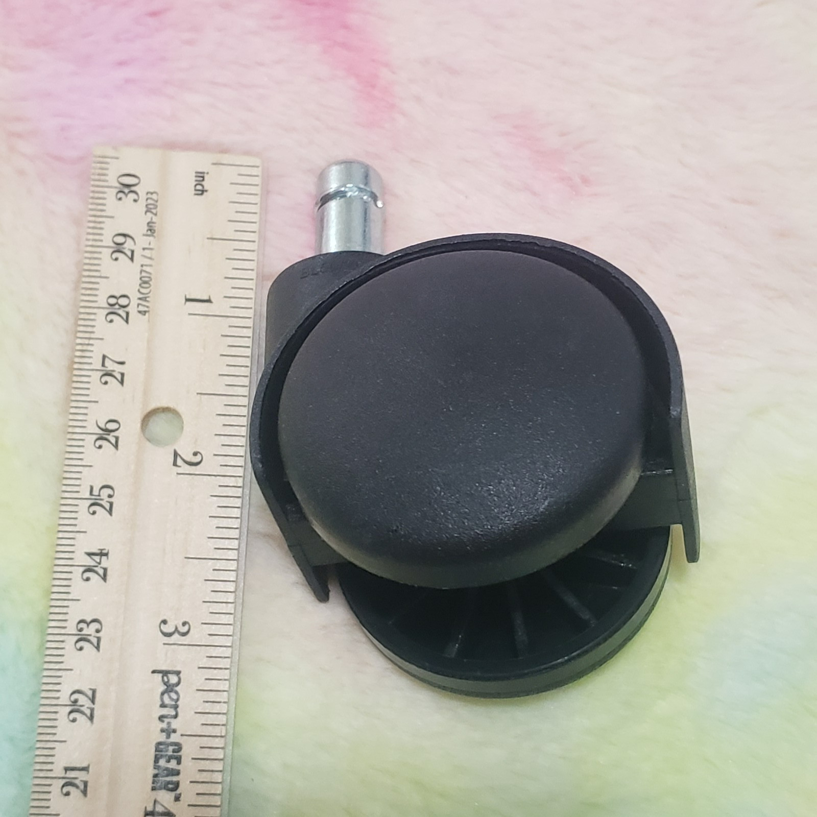 Office Chair Caster Wheels Replacement Set Of 5 Plastic New Open Box Mainstay