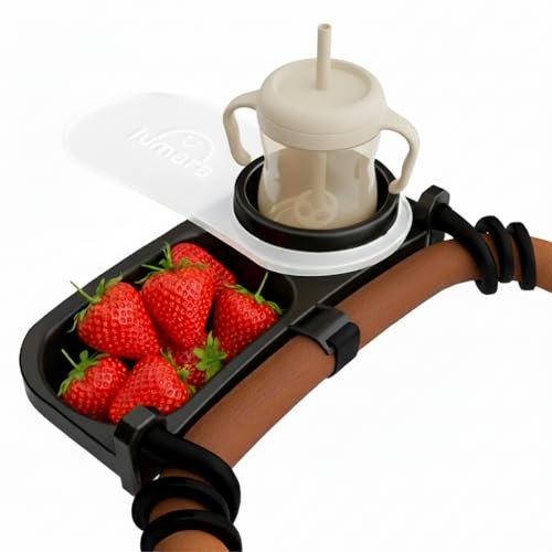 Universal Stroller Snack Tray with Cup Holder 2 in 1 - Stroller Tray
