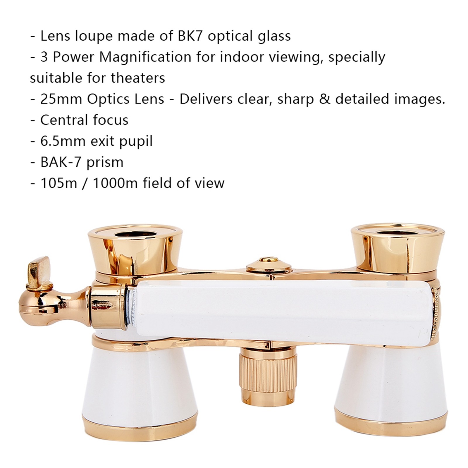 ｀3X25 Opera Binocular For Theater Indoor Viewing