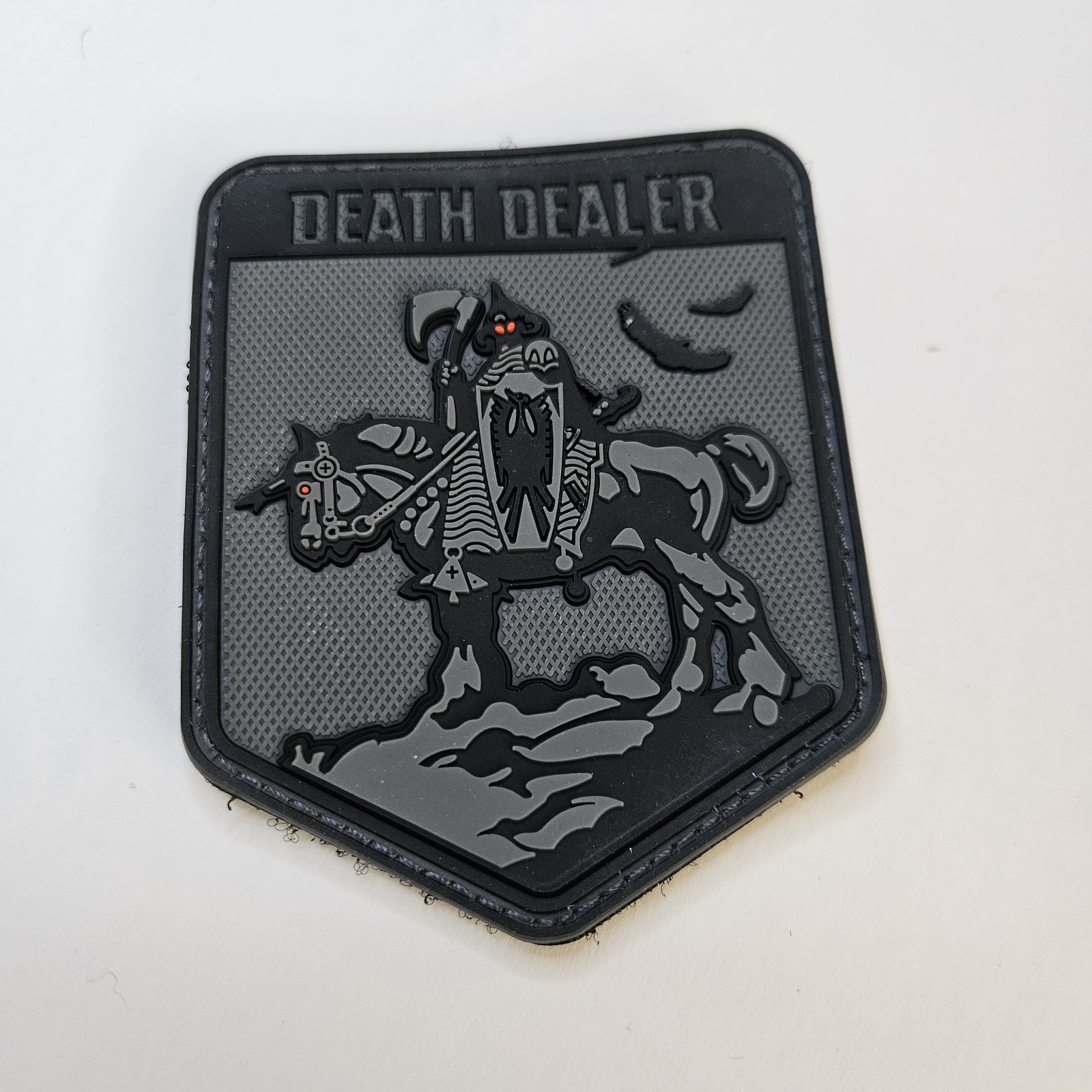 Death Dealer PVC Hook & Loop Morale Patch Tactical Grim Reaper New