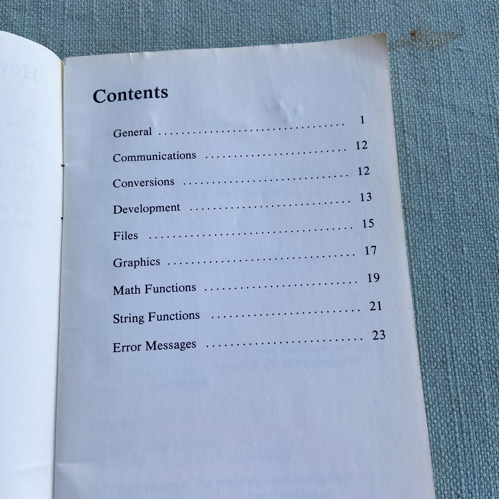 Vintage IBM BASIC Quick Reference Book Manual 1st Edition 1984 PC Hardware Libra