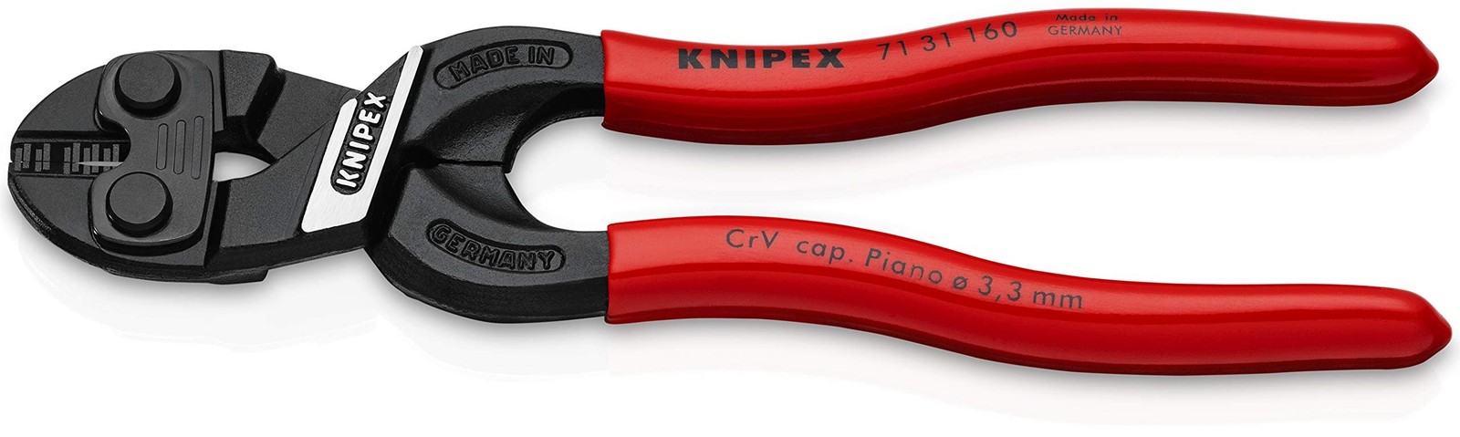 KNIPEX 71 31 160 CoBolt S Compact Bolt Cutter w/Notched Blade 6-Inch
