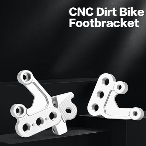 Surron Peg Bracket for Sur Ron Light Bee X/S - CNC Aluminum Foot Peg - Silver