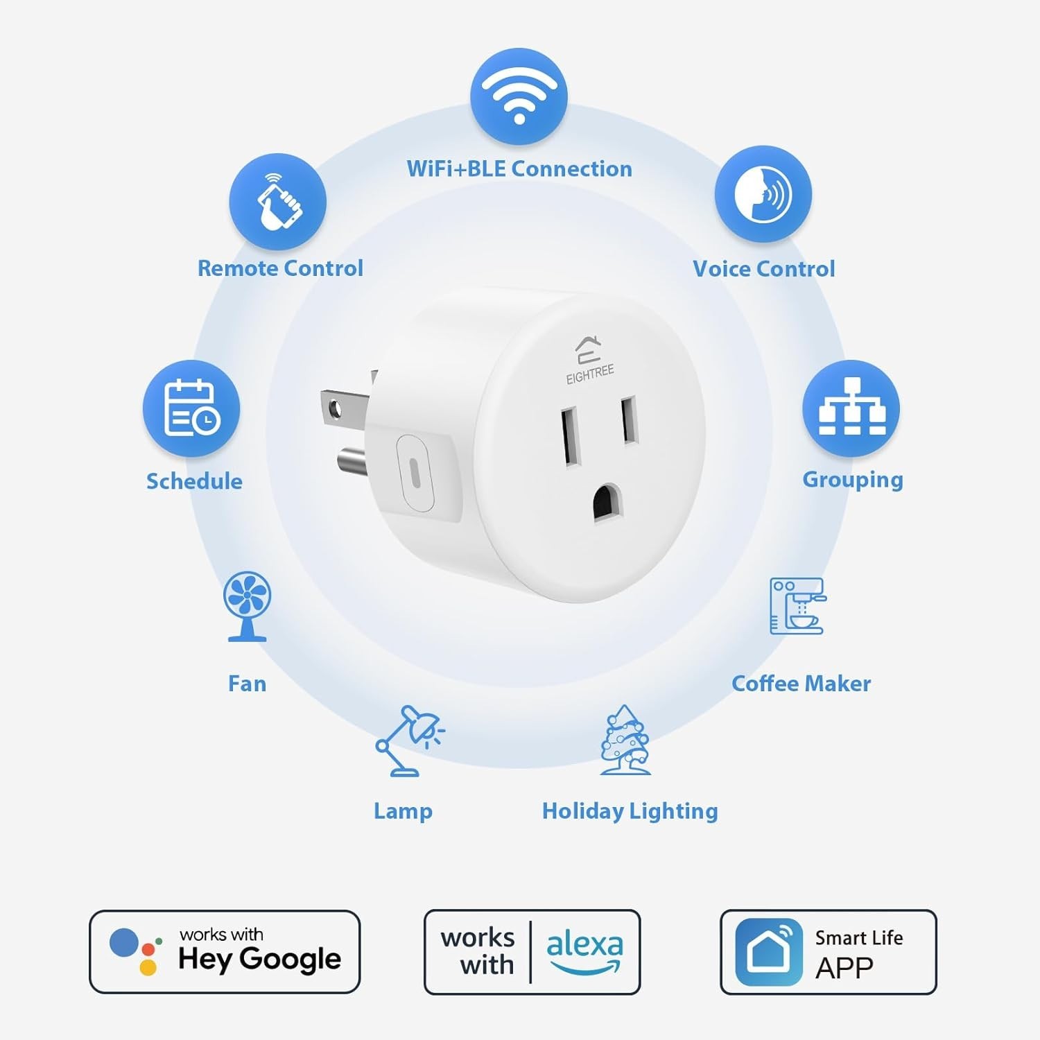 Mini Smart Socket for Remote Control & Scheduling - Effortless Energy Management