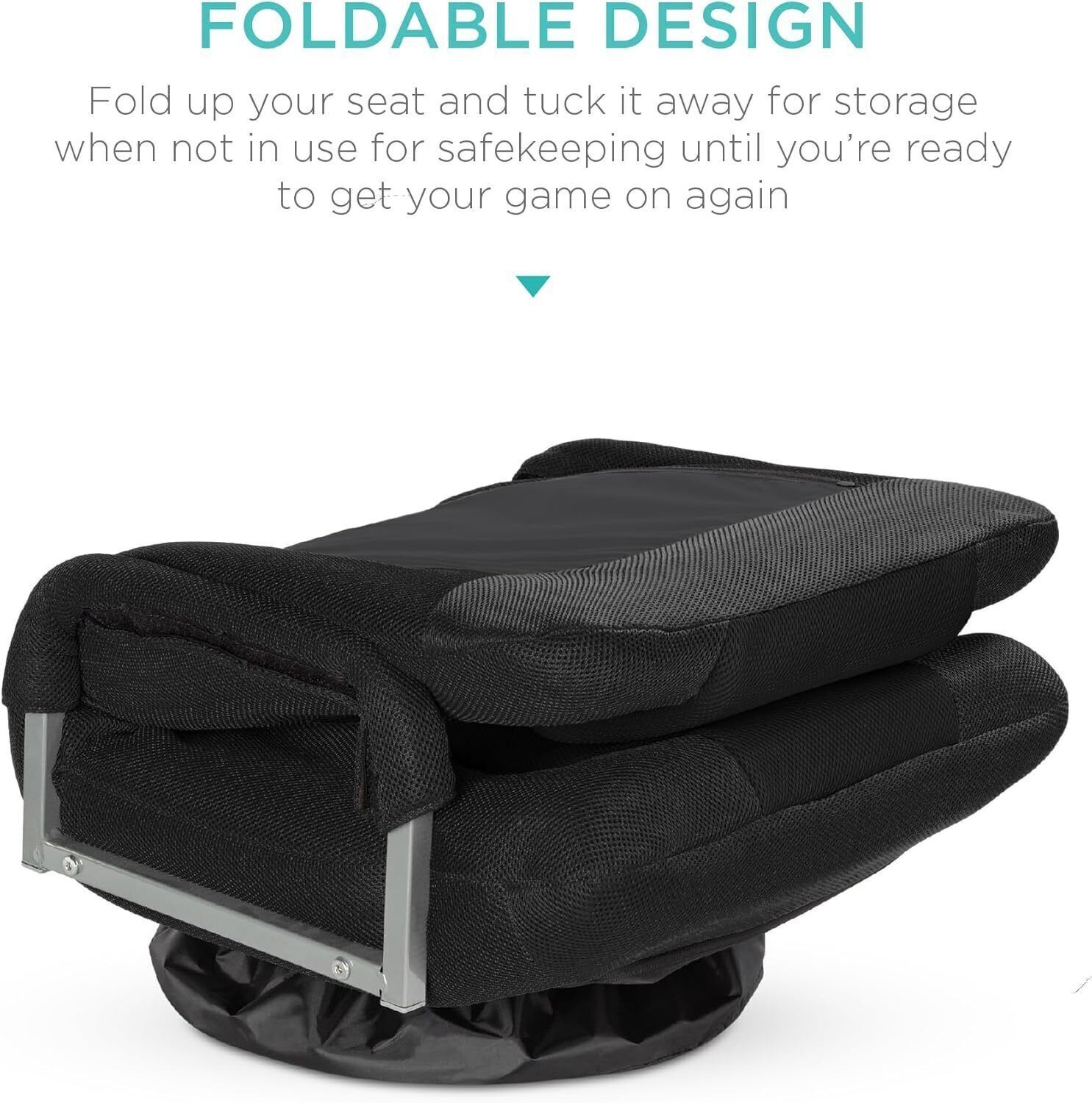 Adjustable 360 Degree Swivel Gaming Chair Floor Chair Rocker w/Lumbar Support