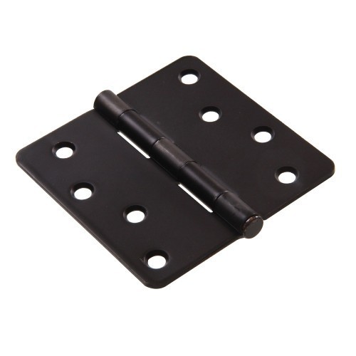 Hardware Essentials 1/4" Round Corner Door Hinge Oil Rubbed Bronze (4")