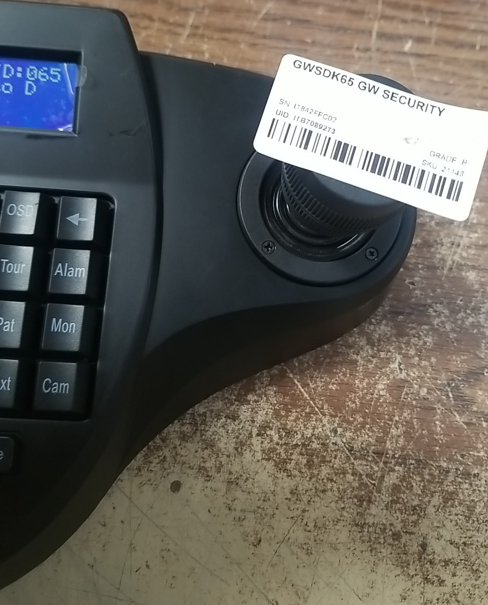 GW SECURITY GWSDK65 Joystick Keyboard Controller. *READ⬇️*