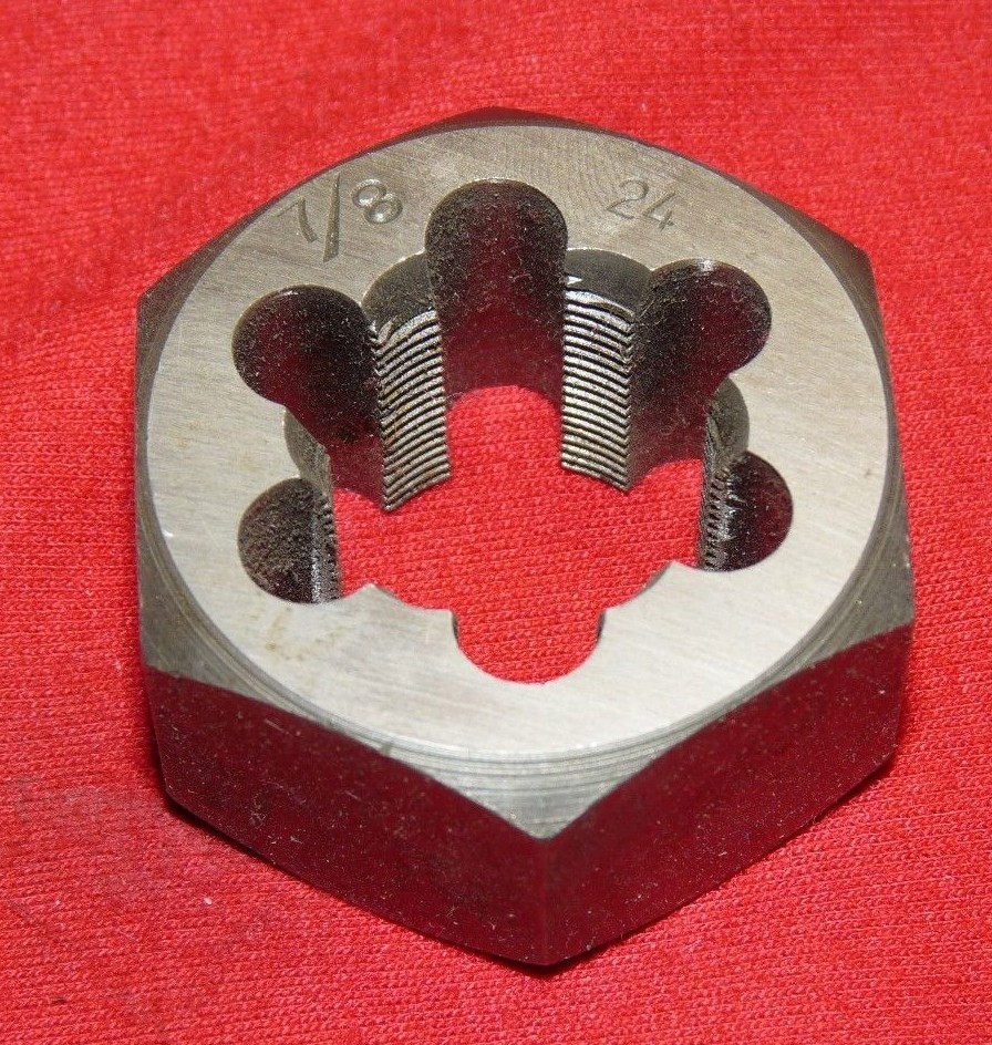 7/8-24 NS x 1-5/8" Hex Carbon Steel Die Special Thread A1 416-05624