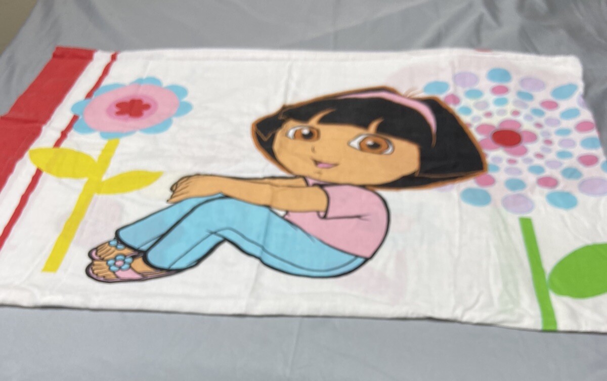 Dora The Explorer & Monkey Boots Nick Jr. Vintage Rare Pillowcase Double Sided