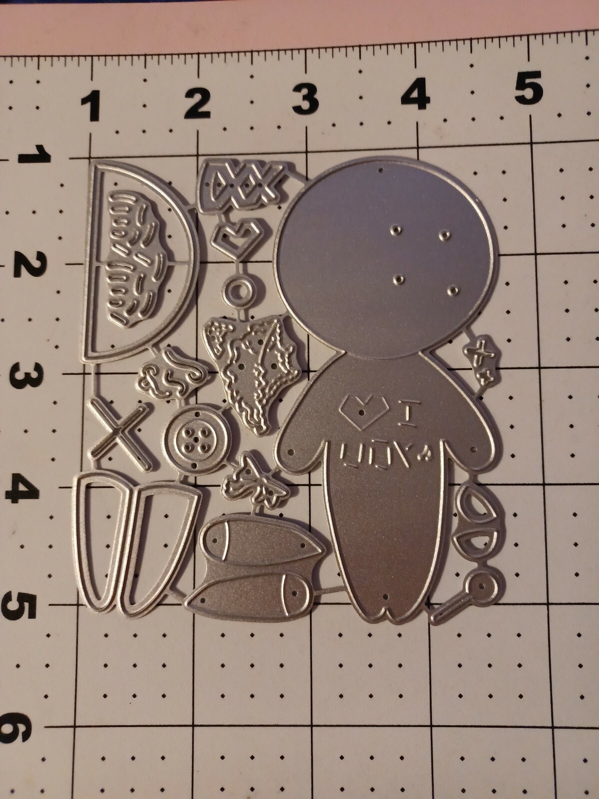 Universal Thin Metal Die Cut Tool emboss Wiccan Halloween Valentine voodoo doll