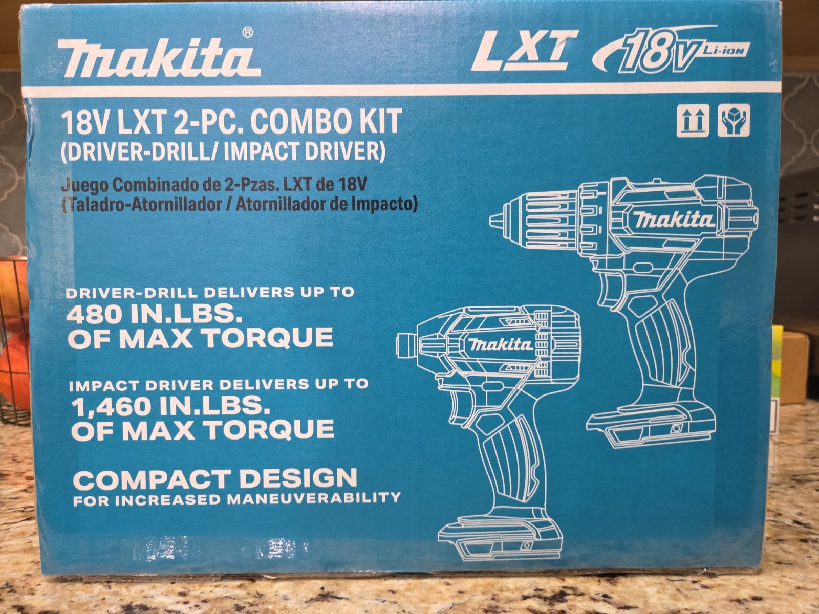 Makita Driver and Impact Drill, w/ 2 batteries and Duel Battery Charger. NIB