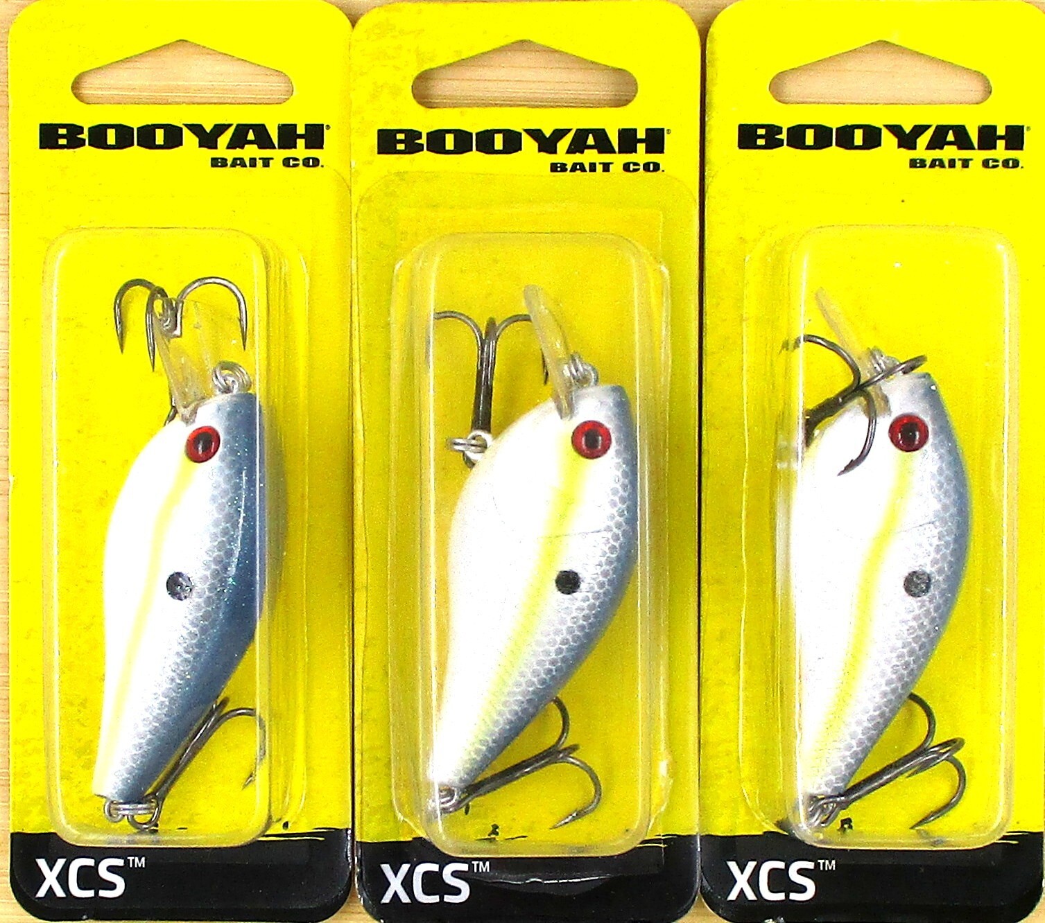 (3) Booyah 2" Square Lip 1/2 Oz Crankbaits Foxy Shad BYXCS191 Brand New