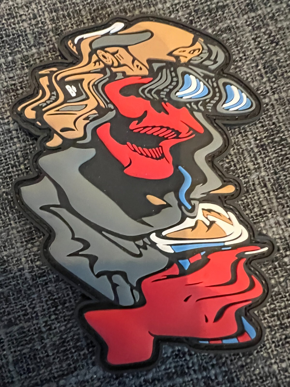 Wasteland Kooks "Misfortunes" Wavy Red PVC Variant Patch