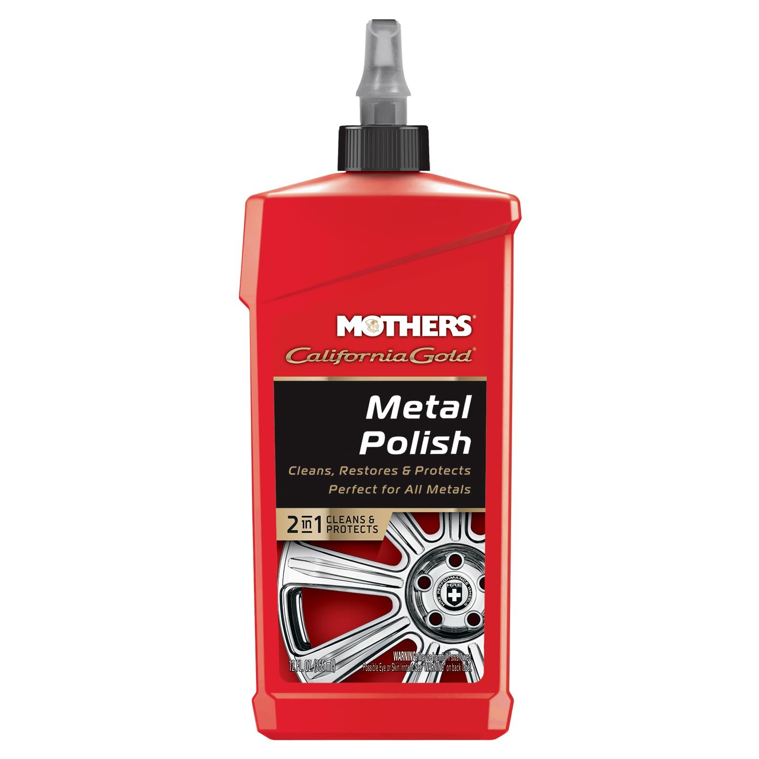 Mothers 05112 California Gold Metal Polish for Car & Auto Detailing 12 Oz