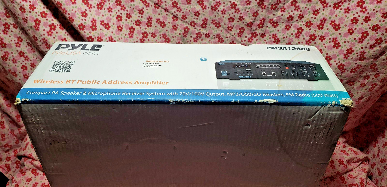 Pyle Wireless Bluetooth Public Address Amplifier Receiver System 500W PMSA126BU
