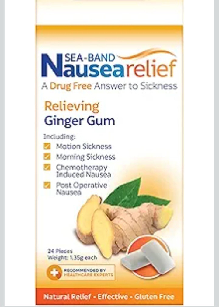 Sea Band INTERNATION Ginger Anti Seasick Gum by EMERSON HEALTHCARE NEW