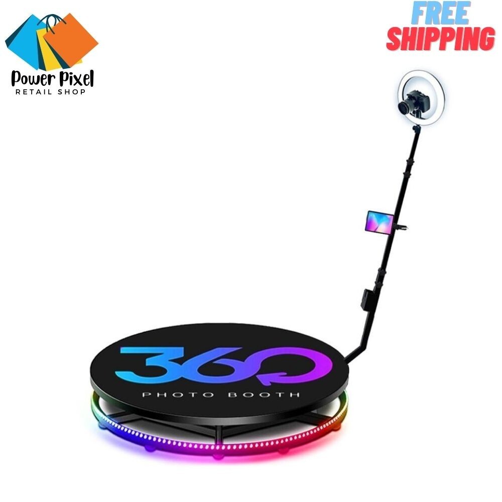 360 photo, video booth automatic, 68cm-80cm-100cm adjustable Rotating booth