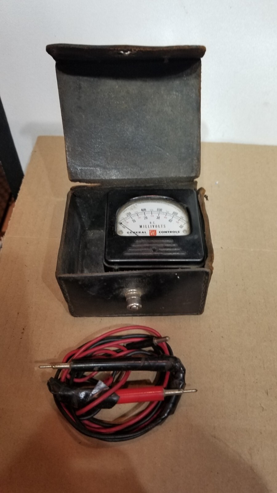 Vintage General Controls 327-T Analog DC Millivolt Meter 0-500