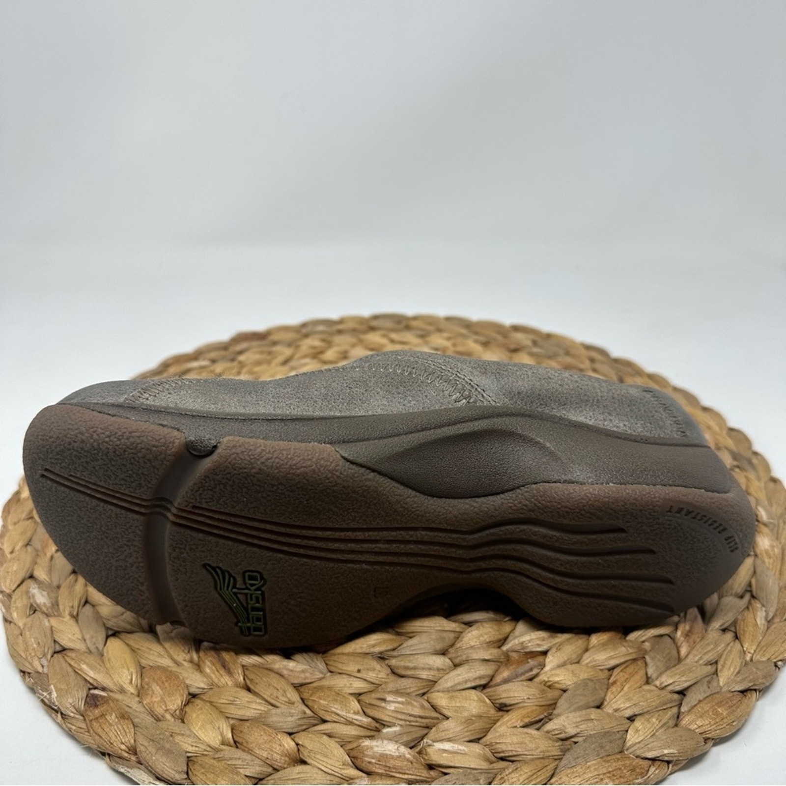 Dansko Kari Brown Distressed Leather Backless Clogs Size EU 37