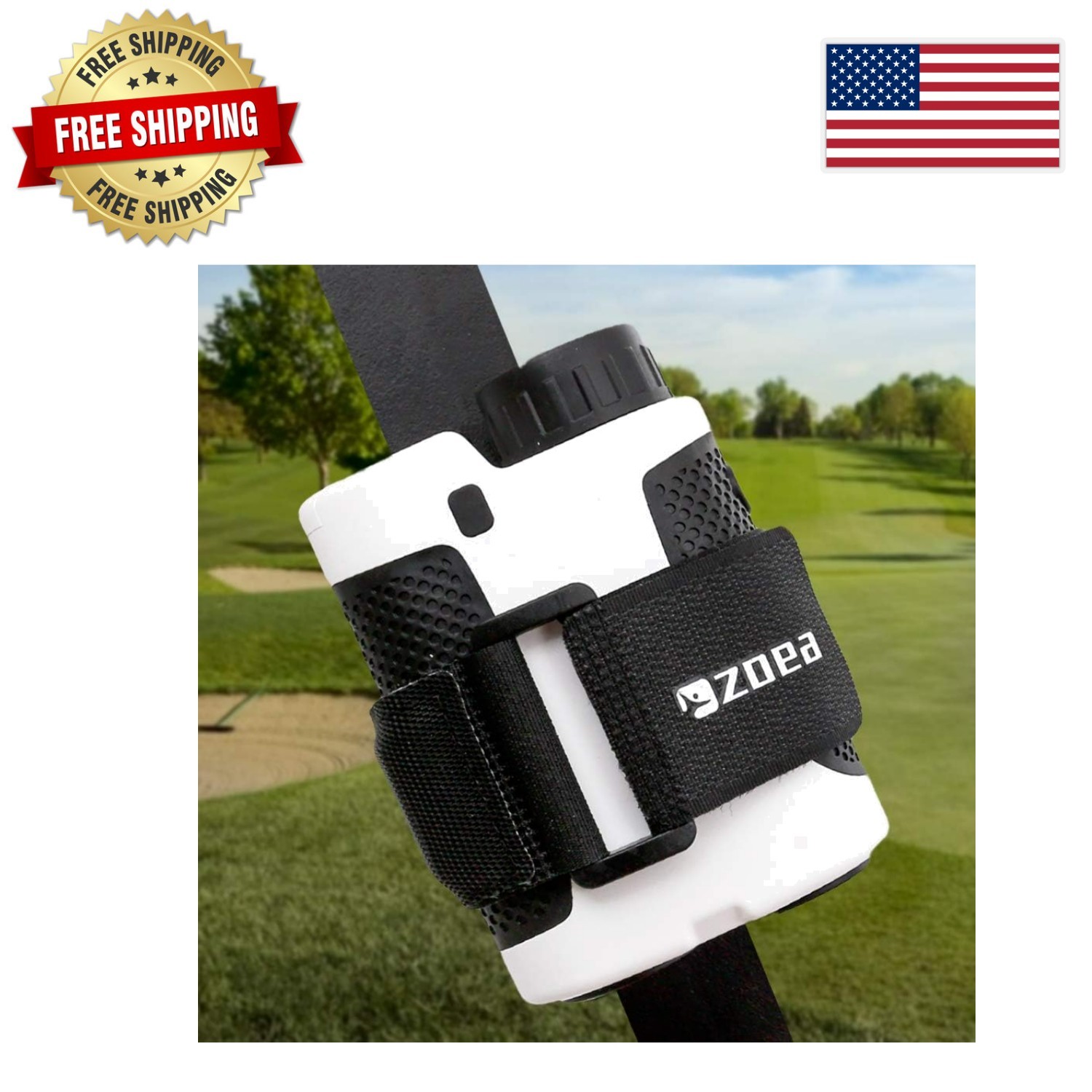 Secure Magnetic Rangefinder Holder for Golf Carts - Non-Slip, Adjustable Fit