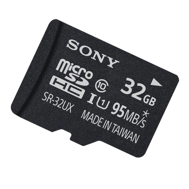 Sony 32G micro U1 4K Ultra HD best SD card for HDR CX675 CX455 CX440 CX405 CX240