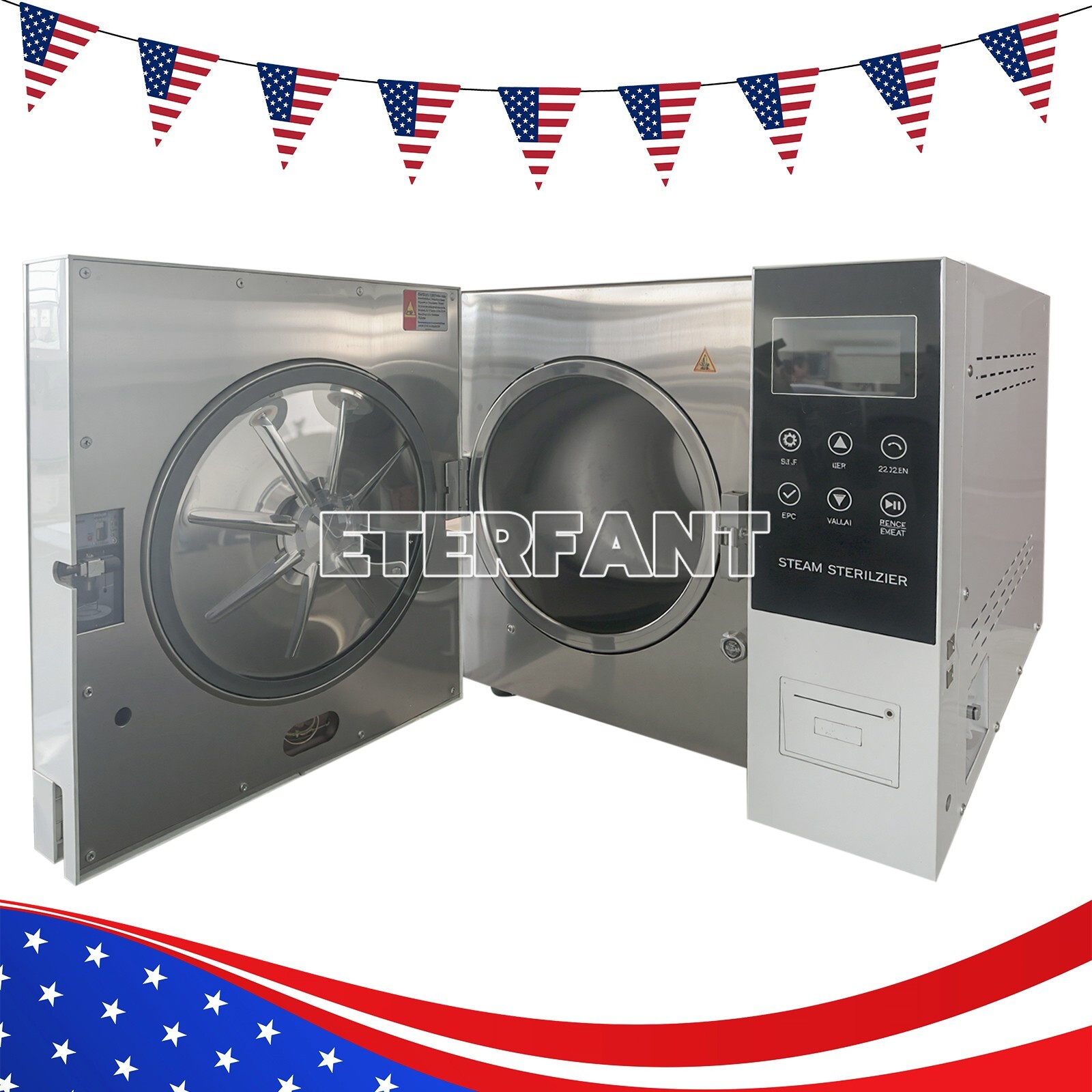 23L Class B Dental Autoclave Vacuum Steam Sterilizer Sterilization+Printer