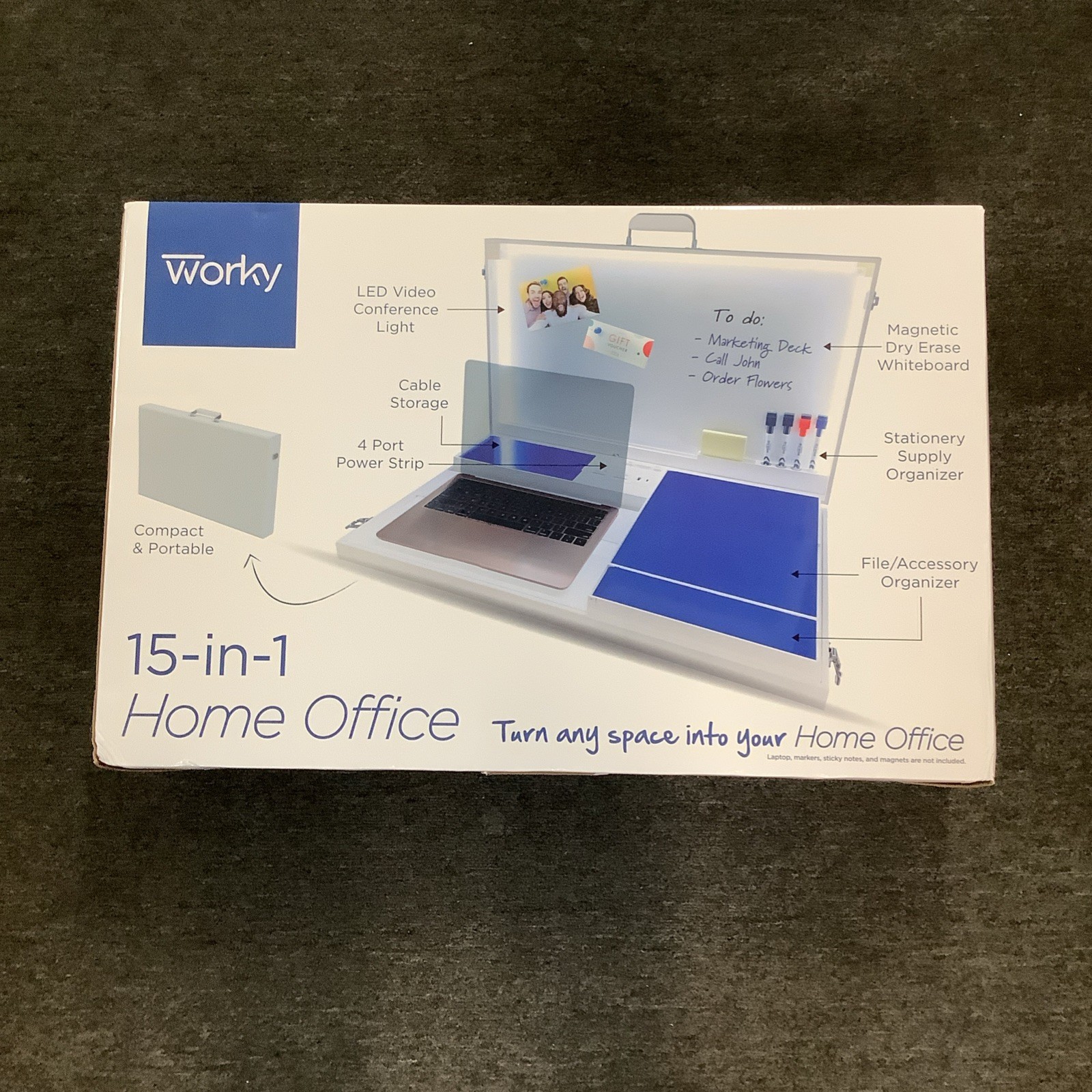 Worky - The Home Office 15-in-1 Personal Workspace