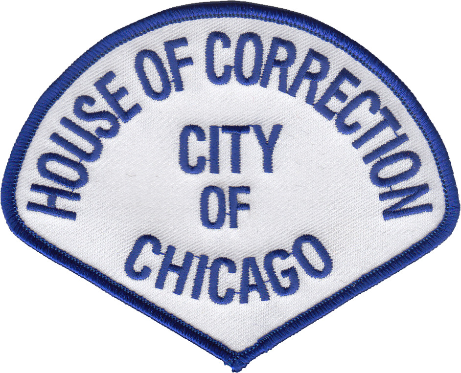 HOUSE OF CORRECTION CITY OF CHICAGO SHOULDER PATCH: Guard Teardrop