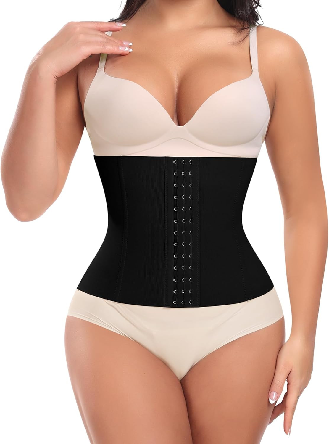 Werena Women Waist Trainer Corset Shapewear Tummy Control Body Shaper Back Suppo