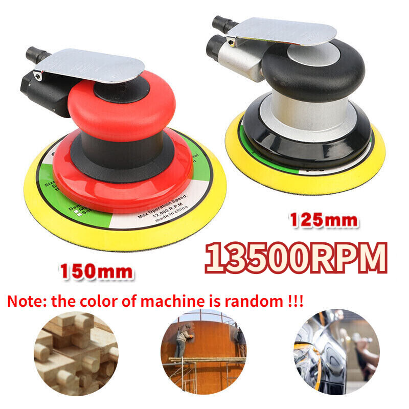 5”/6" Pneumatic Round Grinder Polishing Waxing Sanding Machine Air Palm Grinding