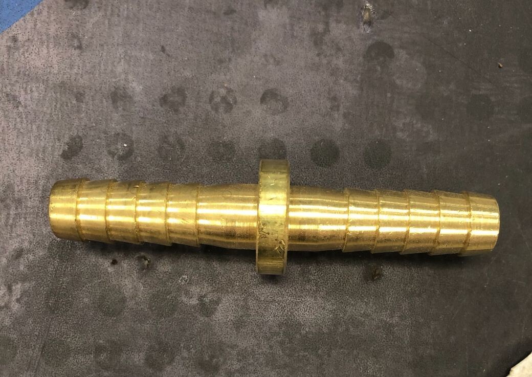 Western Enterprises 48  1/2" ID Hose  Splice OEM Brass Barbed