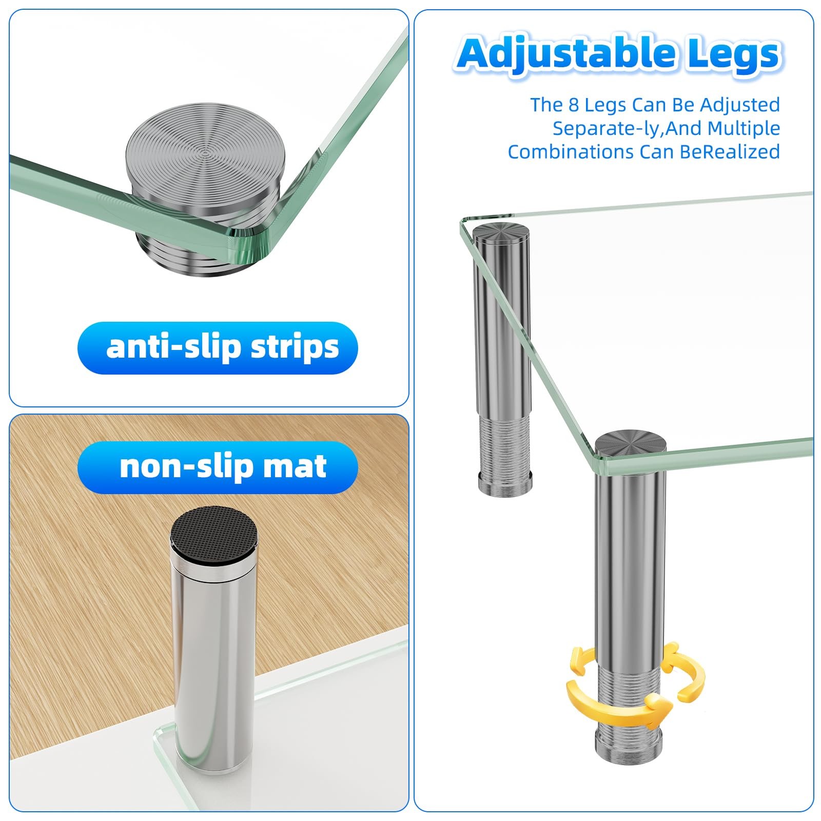 Dual Monitor Stand Riser Computer Office Desktop Organizer for 2 Monitors