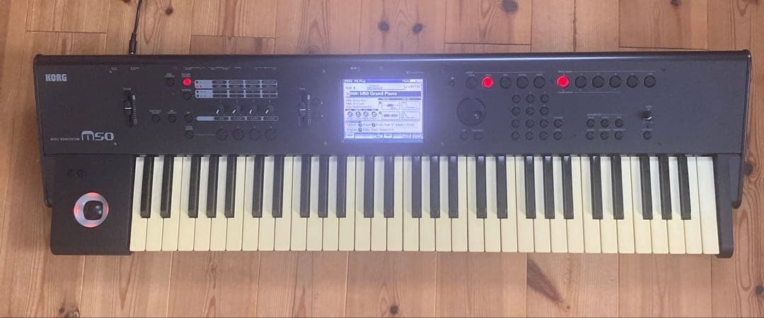 KORG M50 61 Key Synthesizer Workstation Black keyboard Music Instruments AC100V