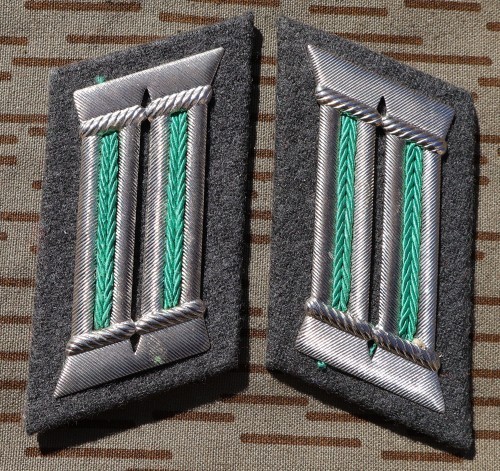 East German Border Guard Officer collar tabs