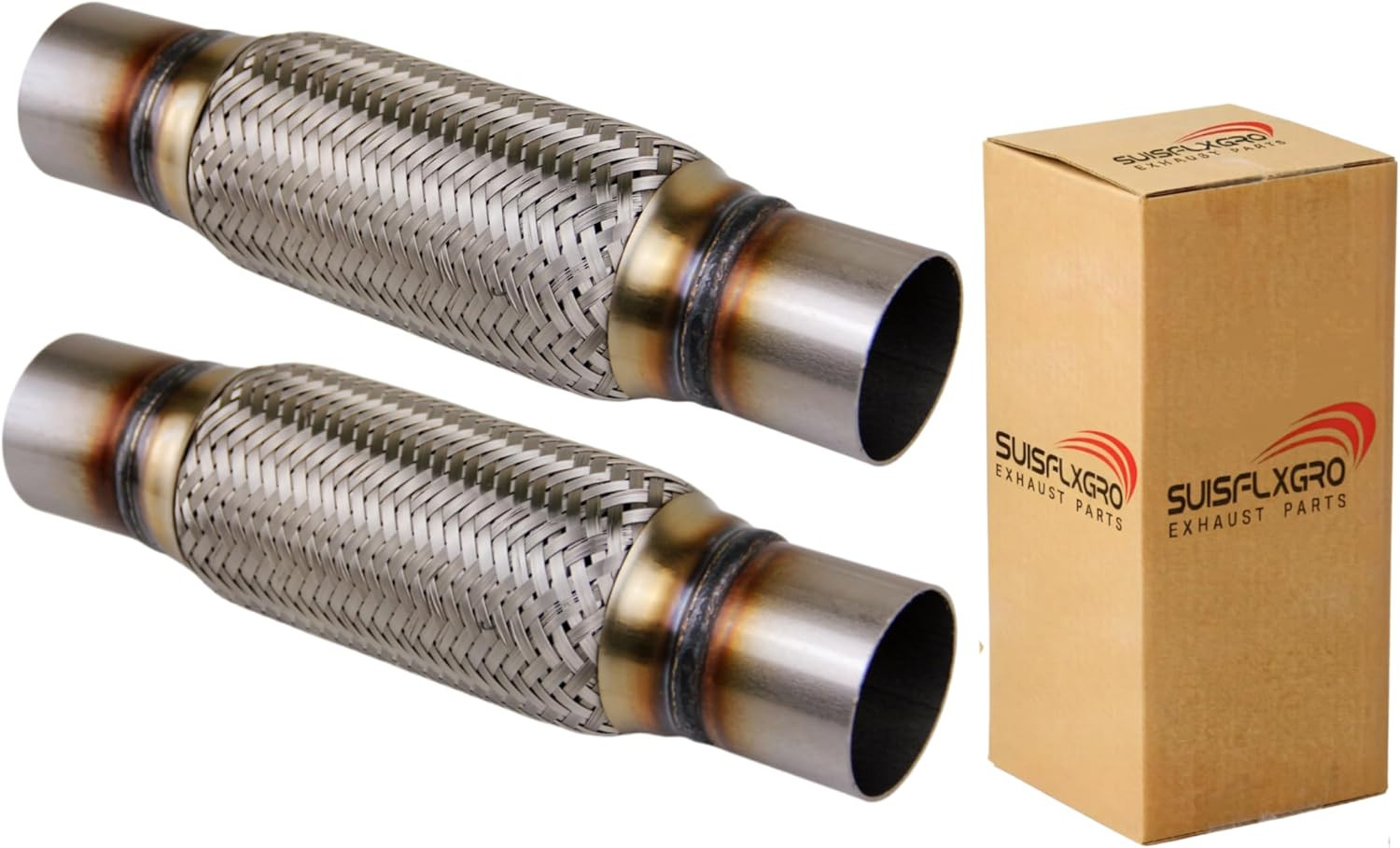 Exhaust Flex Pipe Universal Type 100% Stainless Steel for Heavy Duty and Cars (2