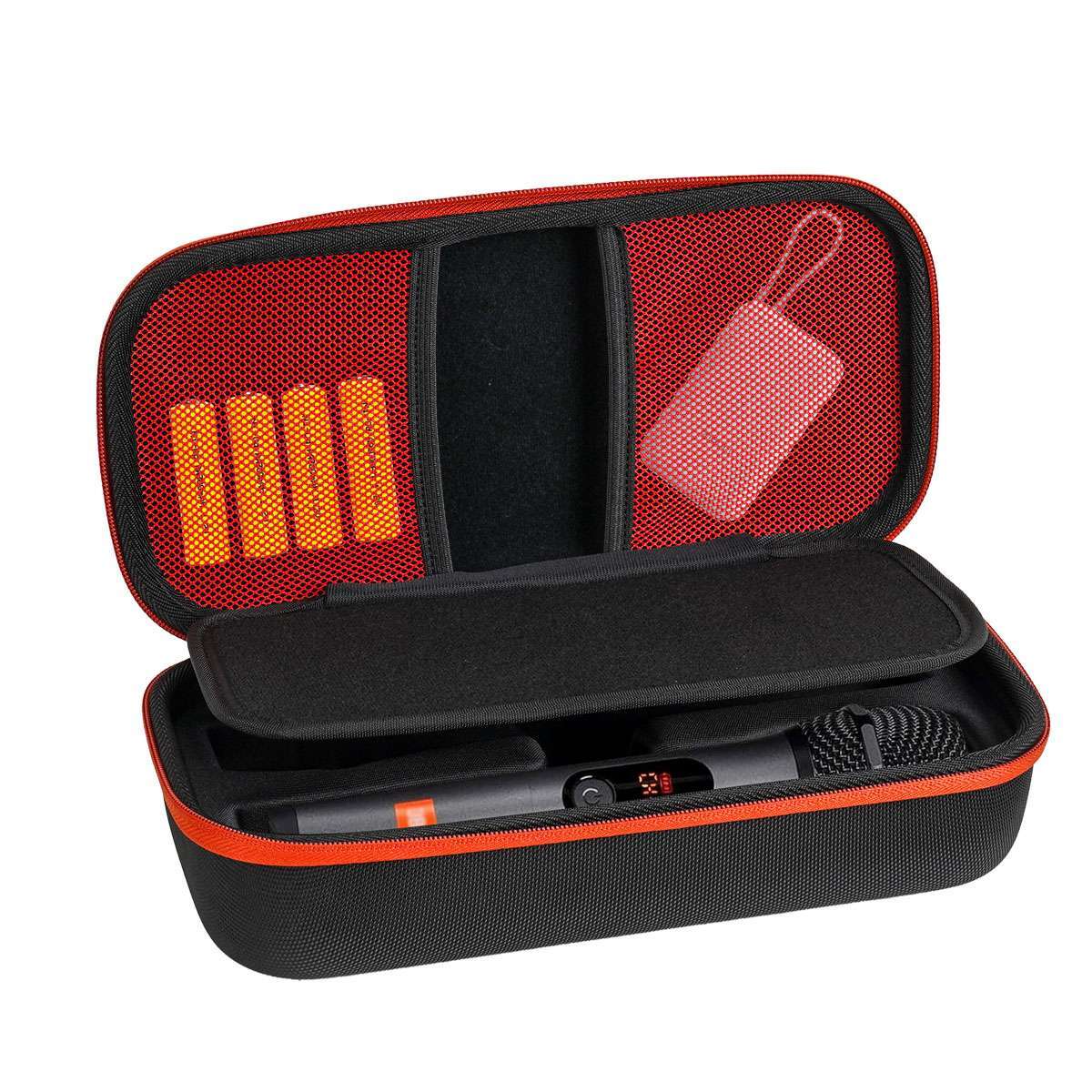 Microphone Bag Wireless Mic Carrying Case Eva Waterproof Shockproof Light Weight