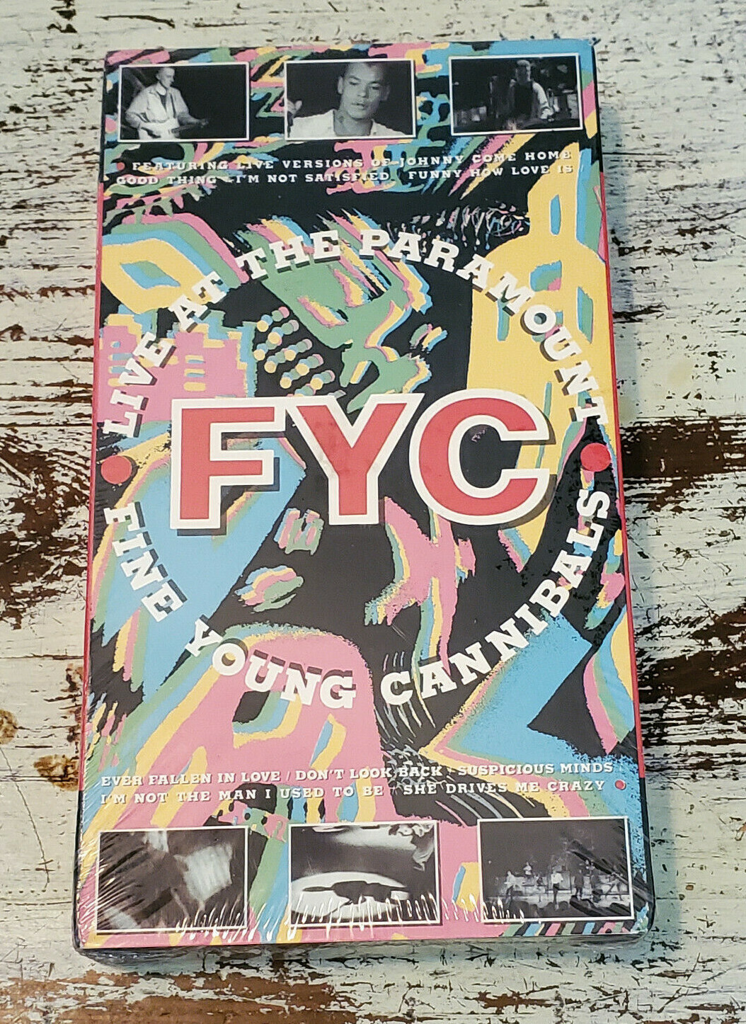 NEW Fine Young Canninals - Live at the Park Paramount Authentic US VHS