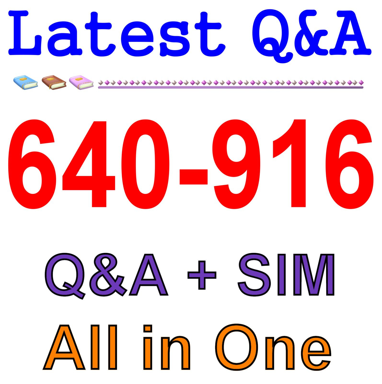 Cisco Best Practice Material For 640-916 Exam Q&A+SIM