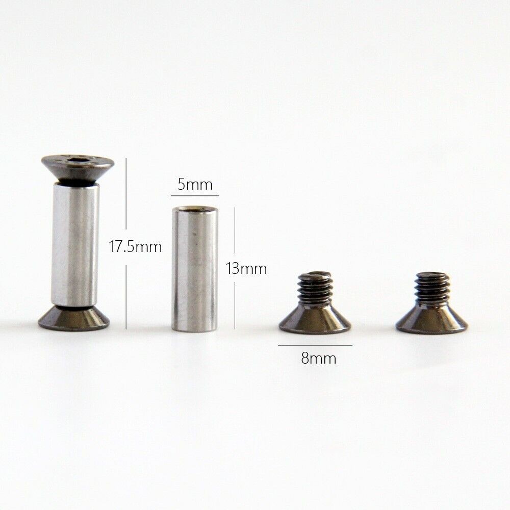 10 PCS Knife Handle Bolt Rivets Scale Screw Fastener Corby Screws Rivets Pins