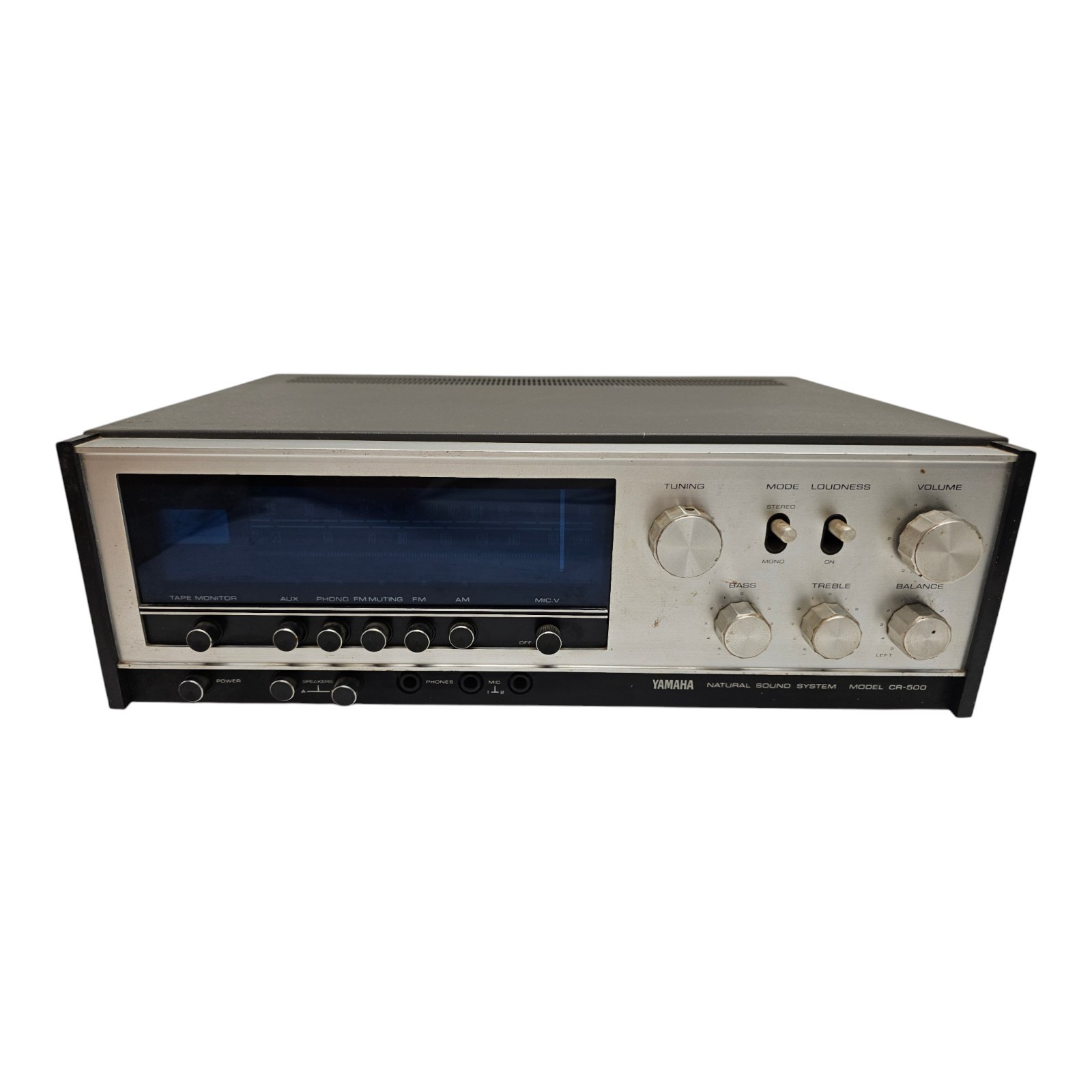 Yamaha Stereo Receiver CR-500 Natural Sound Silver Black Vintage