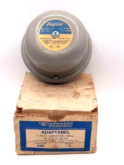 EDWARDS COMPANY ADAPTABEL NO. 340  24 VOLTS 60 CYCLE .31 AMPS w/orig Box