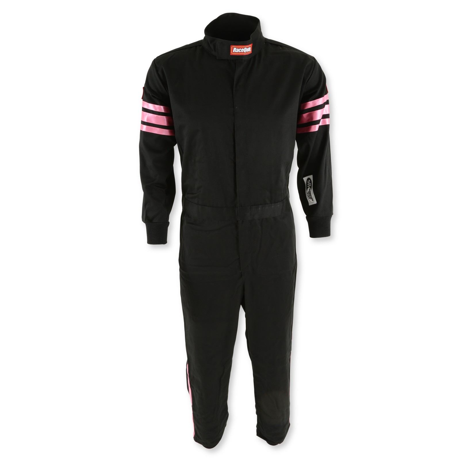 RaceQuip 1950890RQP One-Piece Driver Fire Suit, Pink Trim, Youth/Jr 2X-Small NEW