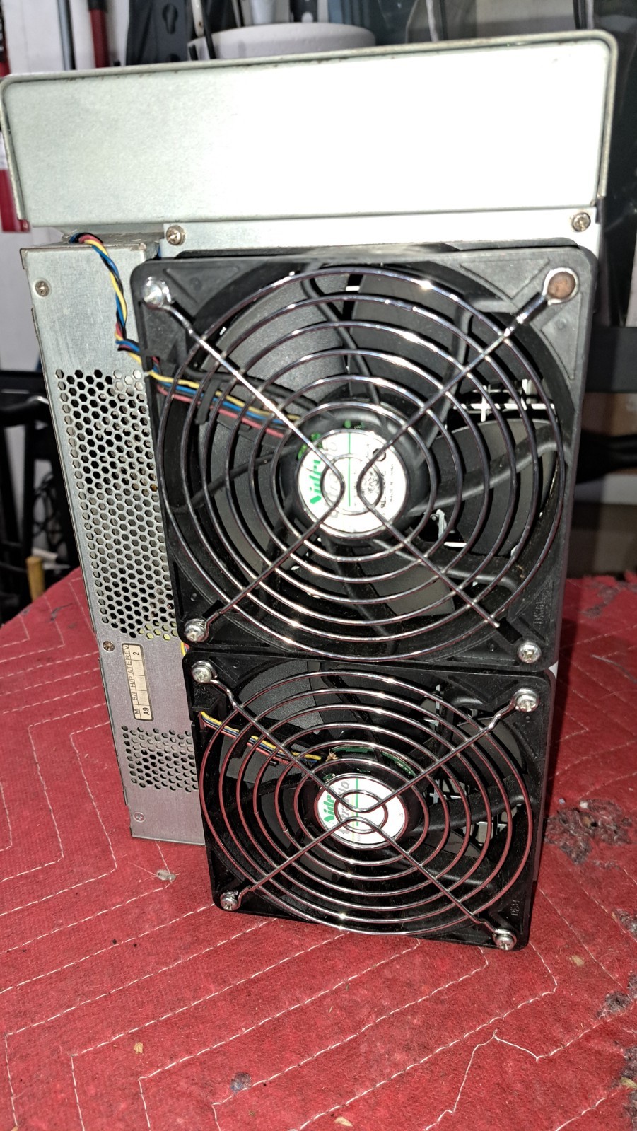 Antminer S17 PRO 53TH miner CHASSIS with PSU/fans/control board:  NO HASH BOARDS