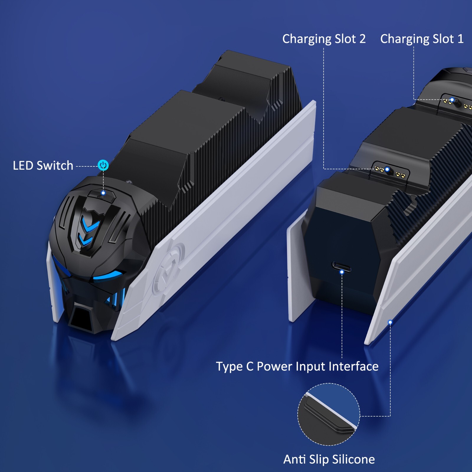 PS5 Controller Charger Station Vertical Charging For Playstation 5 Dualsense 5