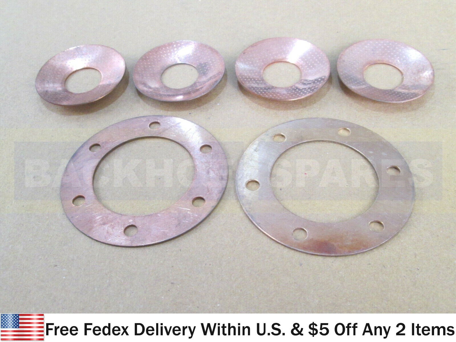 JCB PARTS - DIFF. GEAR SET THRUST WASHERS (PART NO. 808/00209 & 808/00210)